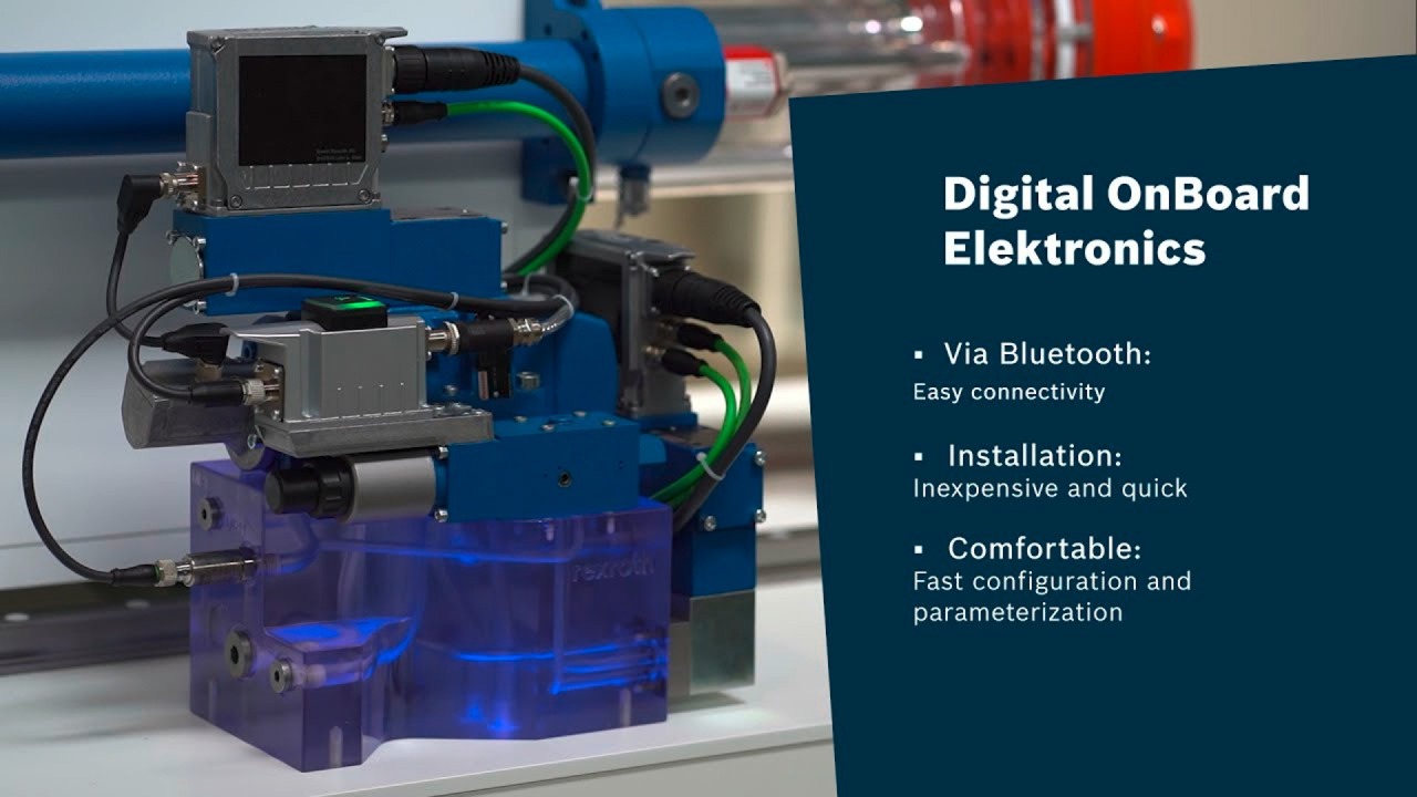 OBED valves from Rexroth - Operating valves with digital on-board electronics via smartphone and Bluetooth