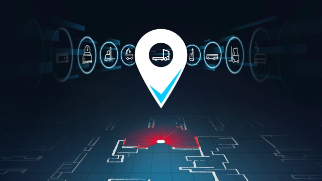 Device location displayed on map with pinpoint accuracy.