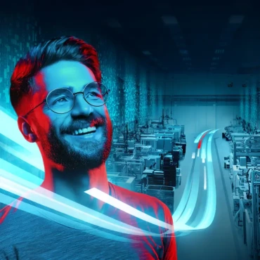 key visual material flow simulation