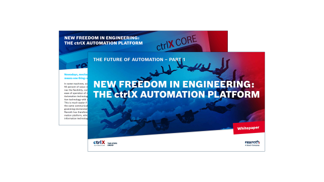 Cover eines Whitepapers zum Thema Automatisierungs-Plattform ctrlX AUTOMATION