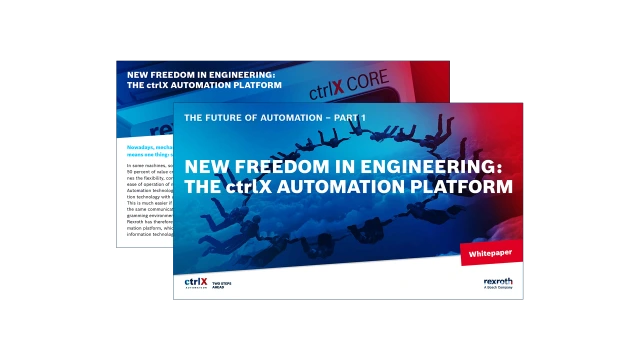 Cover of a white paper on the ctrlX AUTOMATION platform