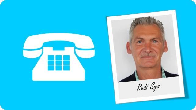 Prenez rendez-vous Rudi Sys, notre conseiller Smart MechatroniX