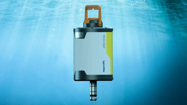 eSEA Drive underwater; intelligent subsea drive for larger subsea valves.