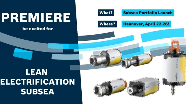 eSEA Portfolio premiere at Hannover Fair 2024 for Electrifying Subsea Operations.