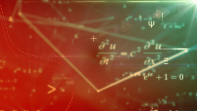 Equazioni Hägglunds Quantum su sfondo rosso e verde