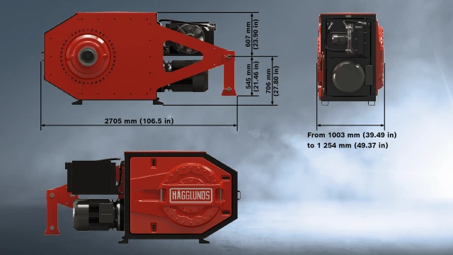 Hägglunds Fusion dimensions