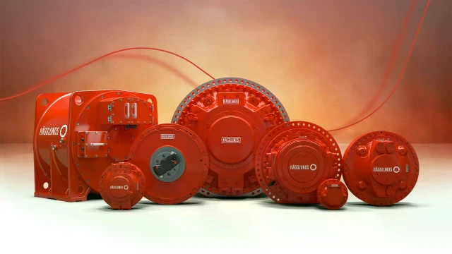 Image of one of each from the Hägglunds motor series