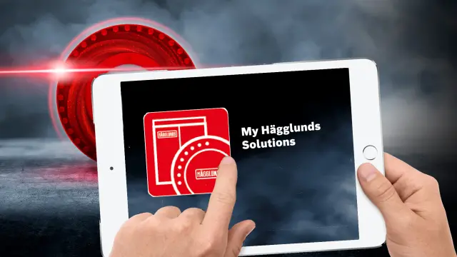 Hägglunds visual on a tablet