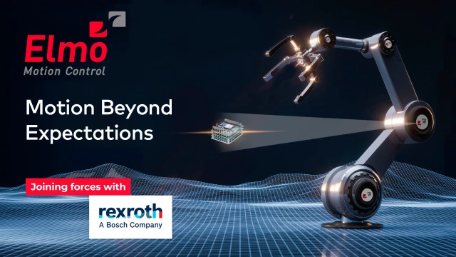 Elmo robot in action. Joining Forces with Bosch Rexroth.