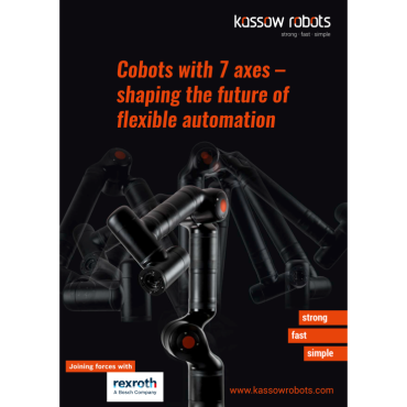 Brochure of Cobots with 7-axes shaping the future of flexible automation.