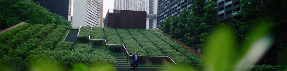 Rexroth associate in green outdoor environment in Singapore.