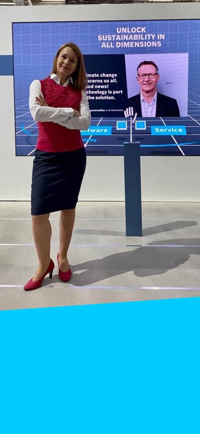 Yulia Bakir at Automatica in Munich