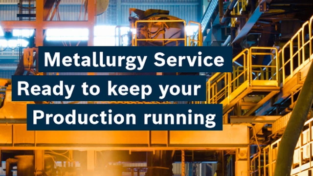 Cover of the metallurgy brochure "Ready to keep your production running"