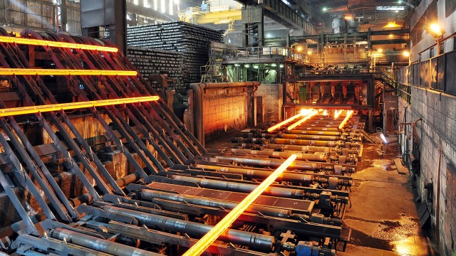 Hydraulic systems in a continuous casting plant