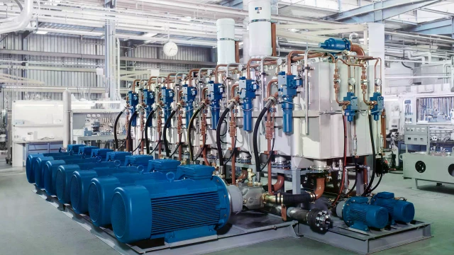 Hydraulic oil supply with a large ABMAXX hydraulic power unit