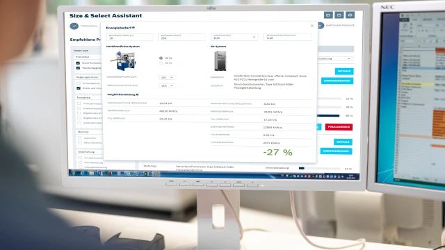 Screen with the virtual design and configuration of Sytronix solutions 