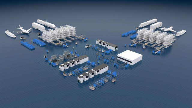Modular automation for mobile robots