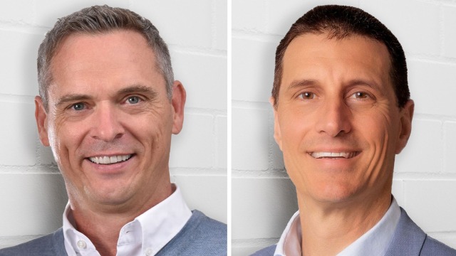 Links: Roland Bittenauer, ab 1. Juni 2023 Mitglied des Vorstands verantwortlich für Vertrieb und Marketing; rechts: Thomas Fechner, ab 1. Juni 2023 Mitglied des Vorstands verantwortlich für Fabrikautomation (Bildquelle: Bosch Rexroth).