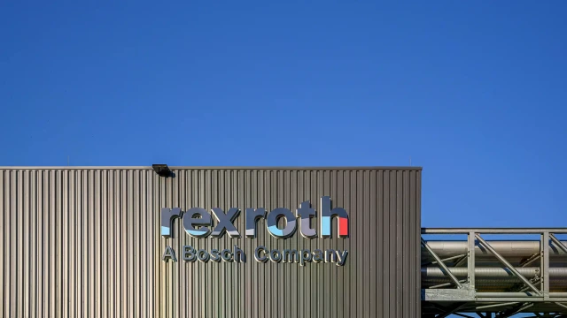 Bosch Rexroth logo on building