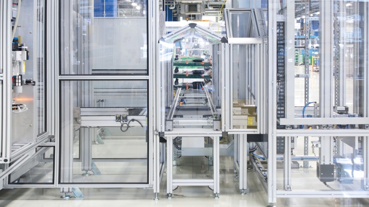 Bosch Rexroth toepassing van transportbandsysteem TS 2plus met elektrische lift
