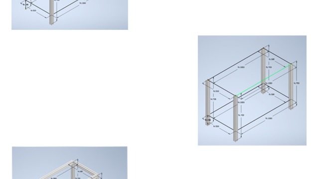 La captura de pantalla muestra la función "construcción del armazón" del plug-in CAD FRAMEpro de Bosch Rexroth