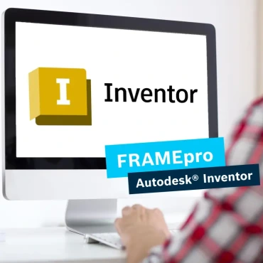 FRAMEpro engineer working with the CAD plug-in for inventor