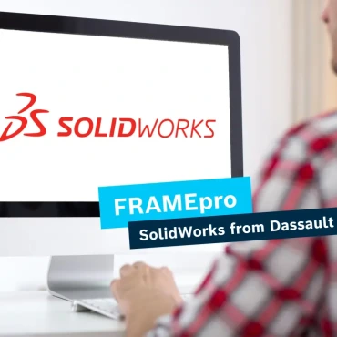 FRAMEpro engineer working with the CAD plug-in for SolidWorks.