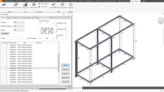 The intelligent FRAMEpro plug-in offers practical functions and streamlines your construction processes.