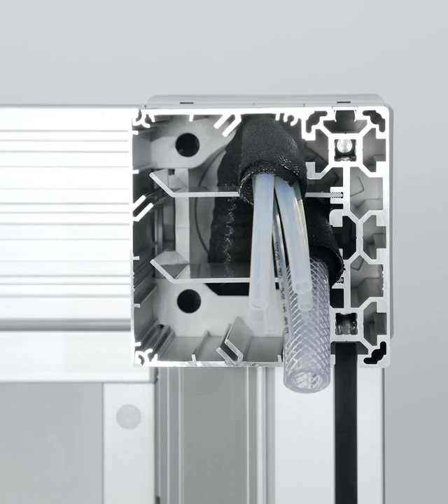 Picture of Function-integrated profiles dividing strip, protective hose