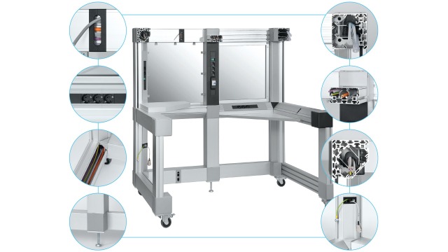 Frames made of Bosch Rexroth function-integrated profiles