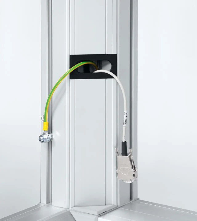 Picure of function-integrated profile proper grounding