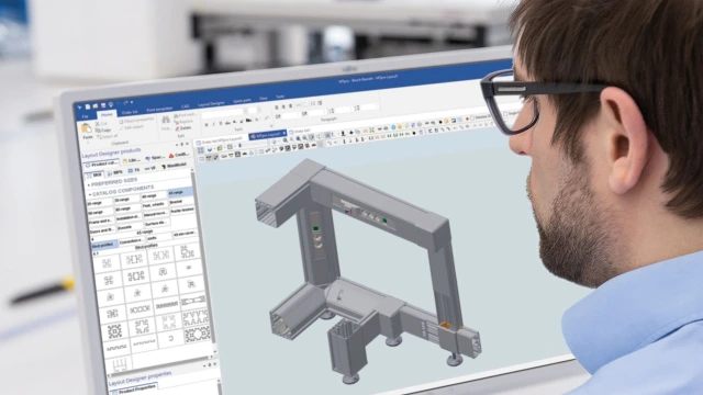 Employee is working with the Engineering Software MTpro