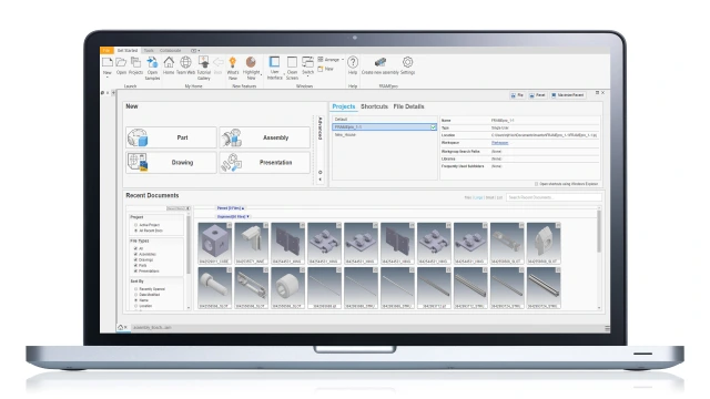 Το CAD plug-in Frame pro εμφανίζεται σε μια οθόνη