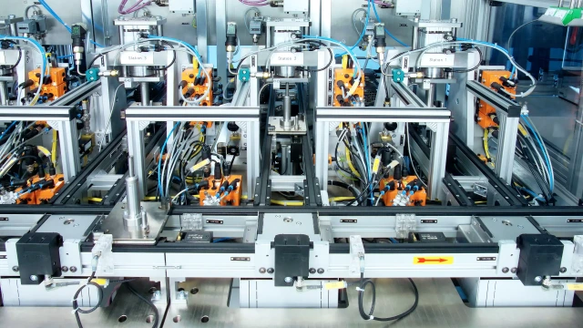A compact layout of the Bosch Rexroth TS 1 transfer system