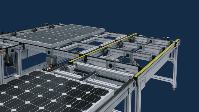Transfersystem für Solarmodule