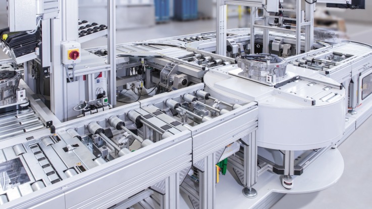 TS 5 roller conveyor with variable rotary unit from Bosch Rexroth