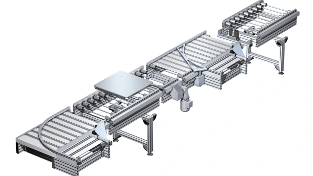 Illustration of TS 5 transport system from Bosch Rexroth