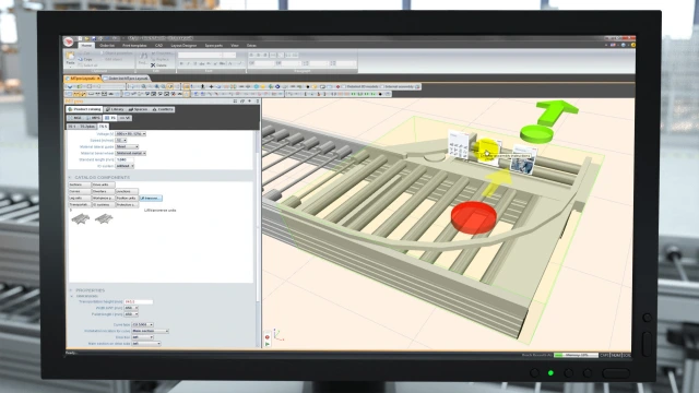 Planning of a TS 5 roller conveyor line with Engineering Software MTpro from Bosch Rexroth
