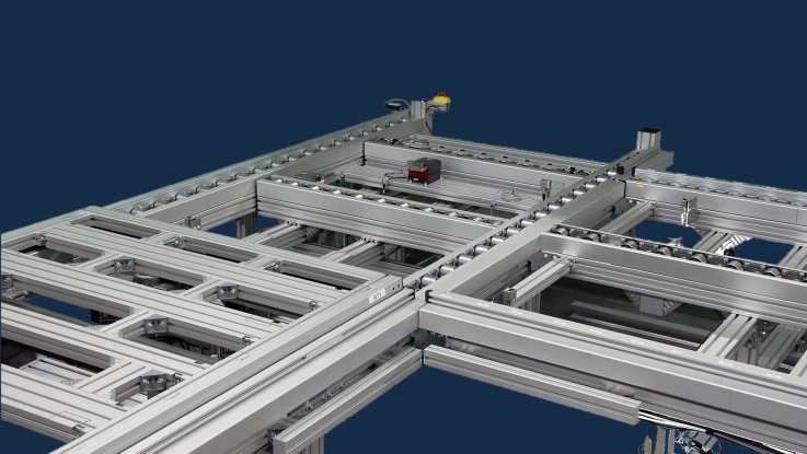 TS7 Transfer System - Modular Roller Conveyor for Heavy Loads