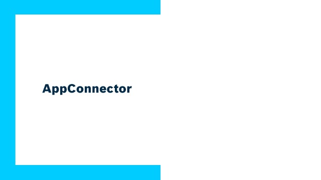 Uživatelské rozhraní AppConnector interaktivní komunikační platformy ActiveCockpit od společnosti Bosch Rexroth