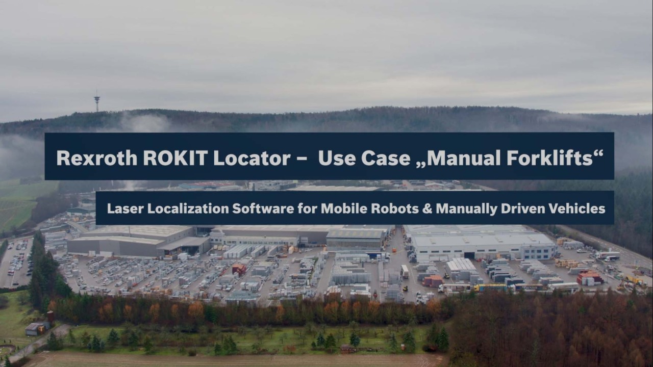 稼働中のRexroth ROKIT Locator - ユースケース「手動フォークリフト」