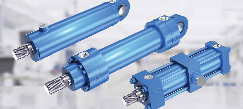 Hydraulic mill-type and tie-rod cylinders