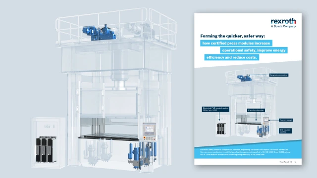 Whitepaper with title "How can press manufacturers meet the typical safety requirements"