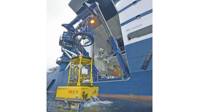 Accionamiento del cabrestante del robot submarino