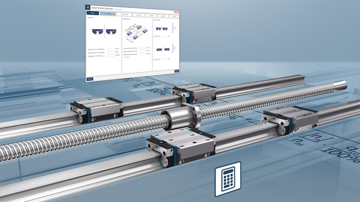 Design calculation program Linear Motion Designer.