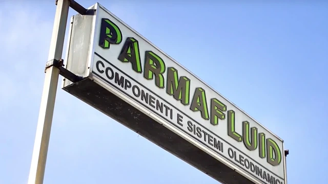 Biển hiệu công ty Parmafluid
