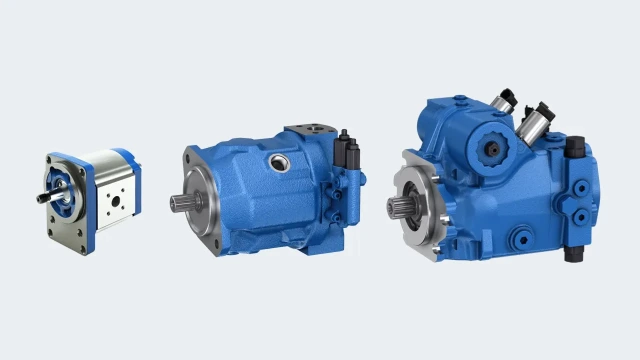 Axialkolbenpumpe und Außenzahnradpumpe von Bosch Rexroth