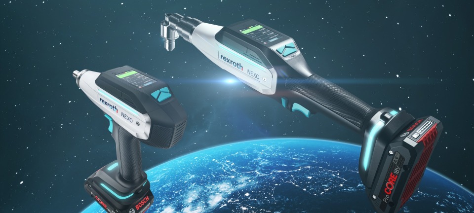 Bosch Rexroth améliore les standards du serrage industriel avec l'OPEX et la visseuse à batterie NEXO