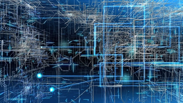 An illustration with different kinds of data connections