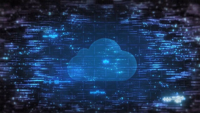 Uma ilustração mostrando as conexões de dados em nuvem
